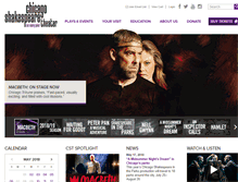 Tablet Screenshot of chicagoshakes.com